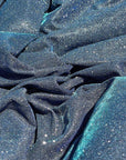 Slate Blue Foam Lurex Glitter Fabric by Yard, Fade Blue Sparkling Lurex for Shimmery Dress, Gown, Drapes Luxury Fabric, Premium Quality - from Gala Textile