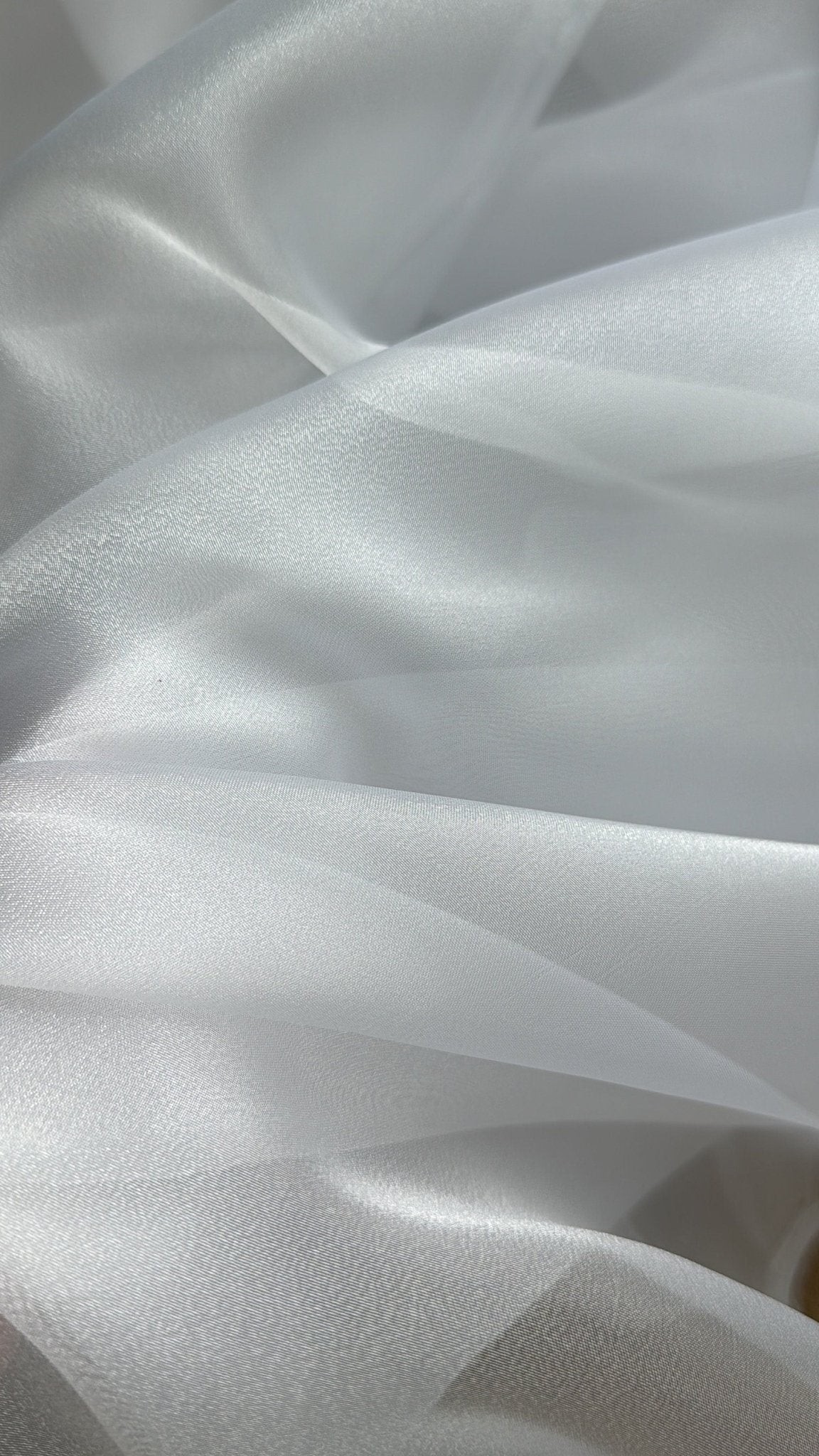 White Crystal Organza Fabric Sold by Yard, Lightweight Sheer Shiny for Bridal Apparel, Gowns Premium Quality White Organza Bows Fabric DYI - from Gala Textile
